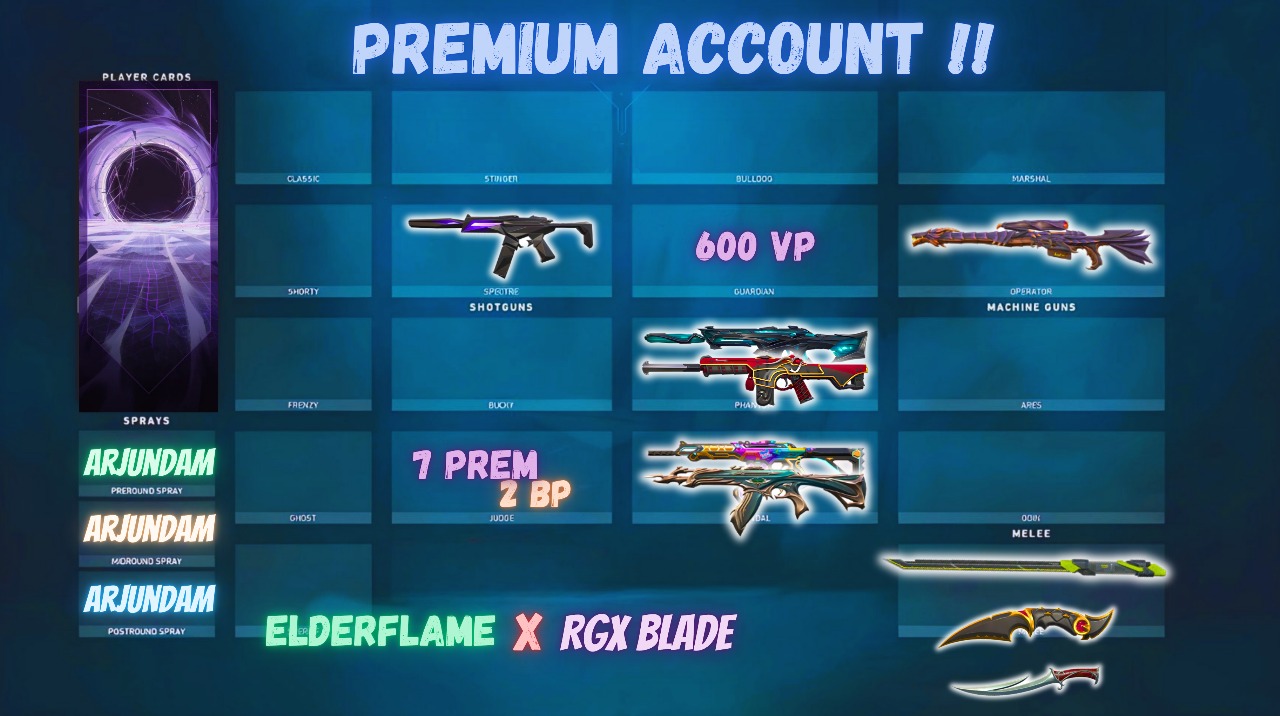 Exclusive Skins Account